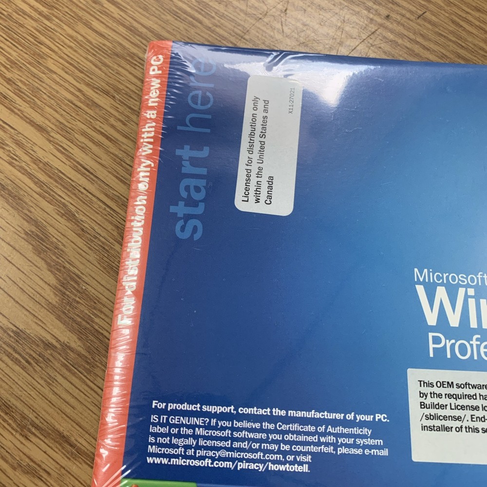 MICROSOFT WINDOWS XP PROFESSIONAL FULL OPERATING SYSTEM MS WIN PRO See Pics