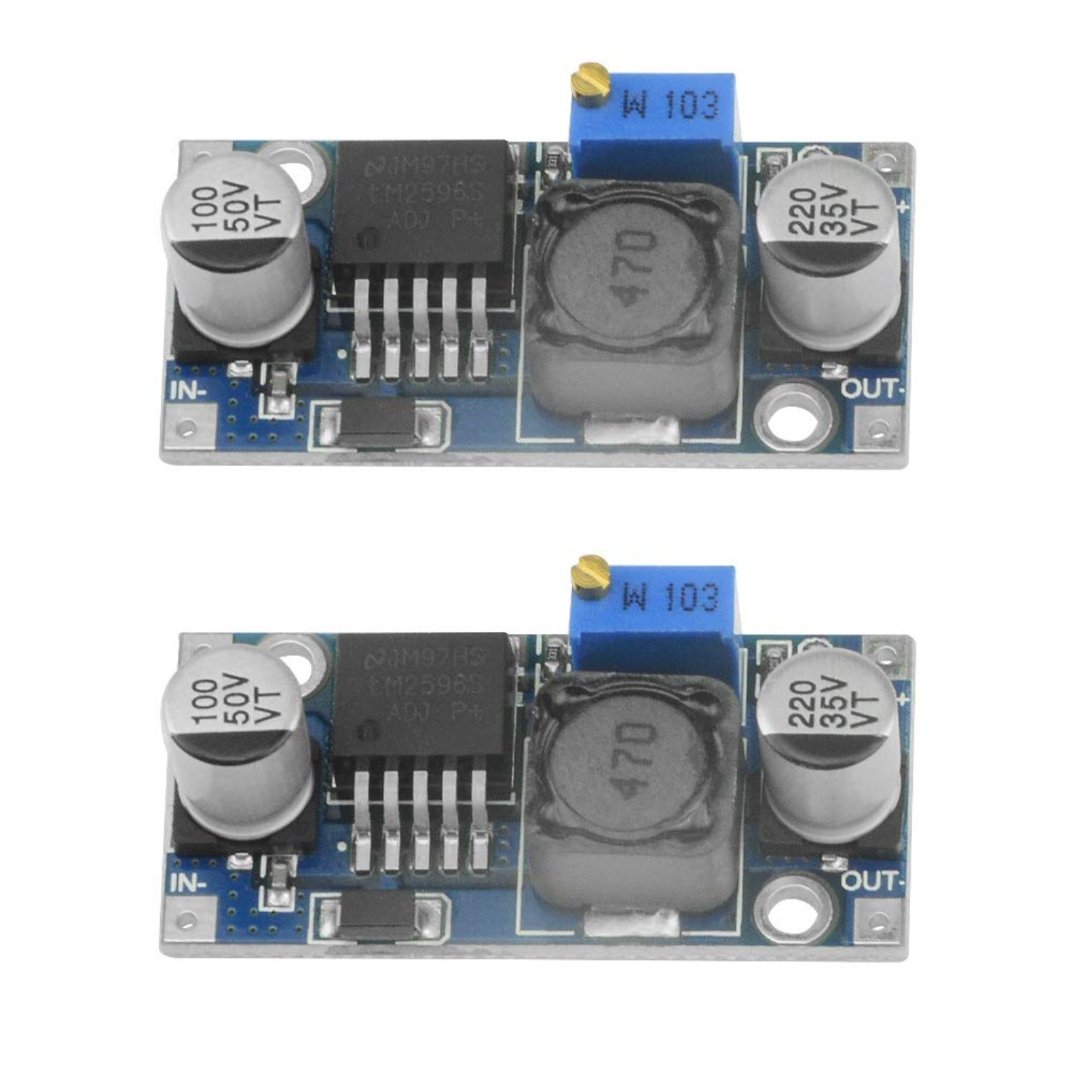 10 PCS LM2596 DC-DC 3A Buck Converter Power Adjustable Power Supply Module 3-40V