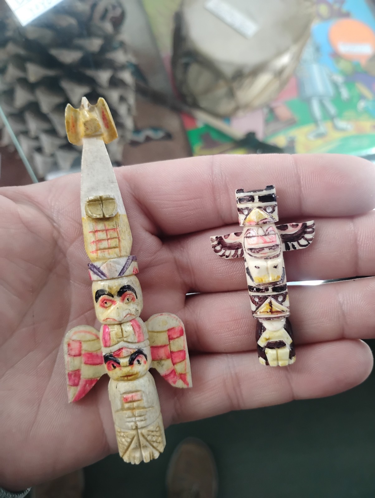 Authentic Inuit 1950 Totems Alaska