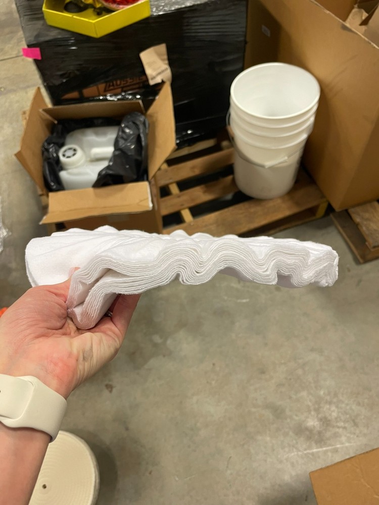 12" White Domet Flannel Buffing Wheel