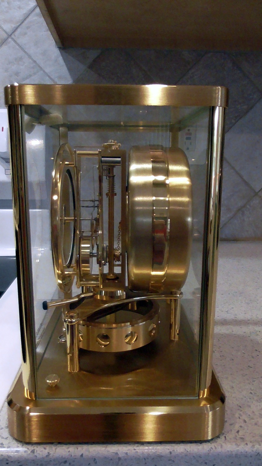 Jaeger LeCoultre 13-Jewel Movement 540 Swiss Mantel Clock Serial Number #649219