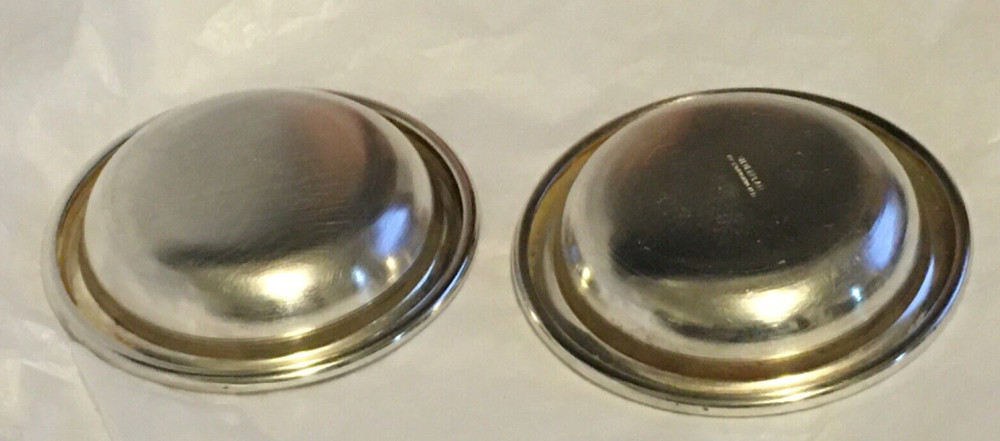 2- Silver Plate 3.5" Round Serving Bowl/Candy Dish Commonwealth brand