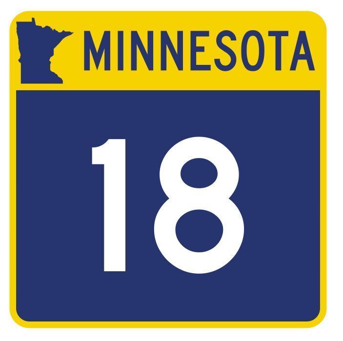 Minnesota State Highway 18 Sticker Decal