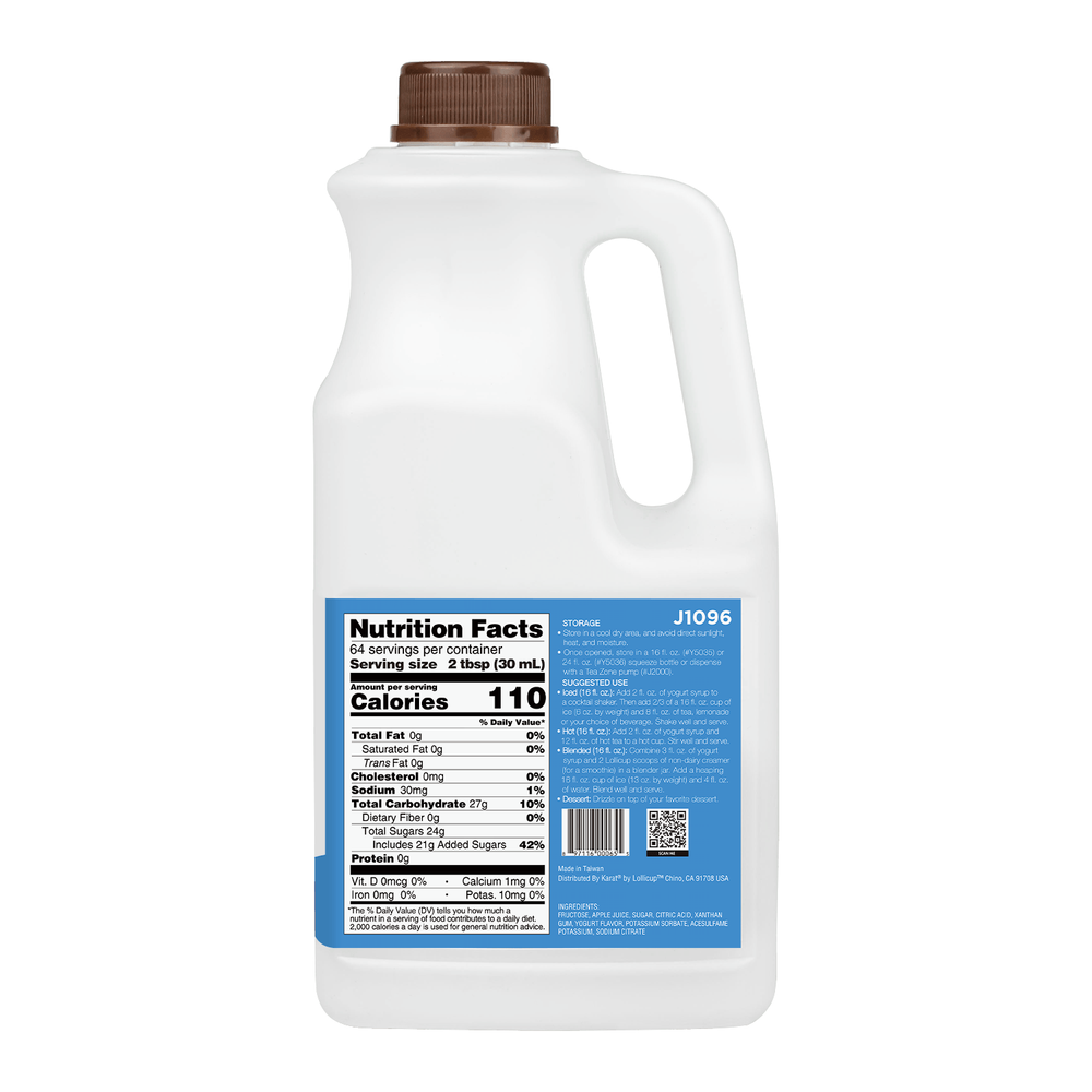 Tea Zone Yogurt Syrup (64oz), J1096