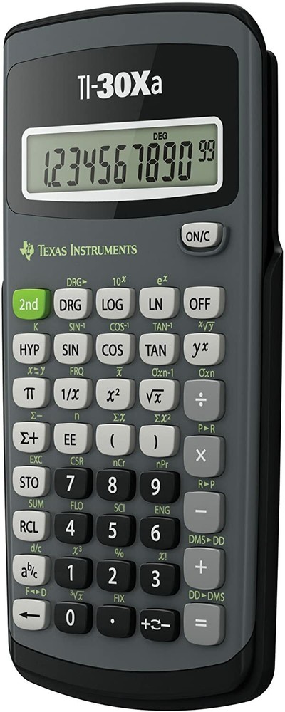 Texas Instruments TI-30Xa Scientific Calculator, 10 Digit Display