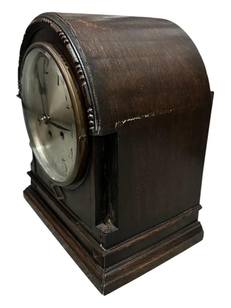 Junghans Antique Oak Large Bracket Arched Top Westminster