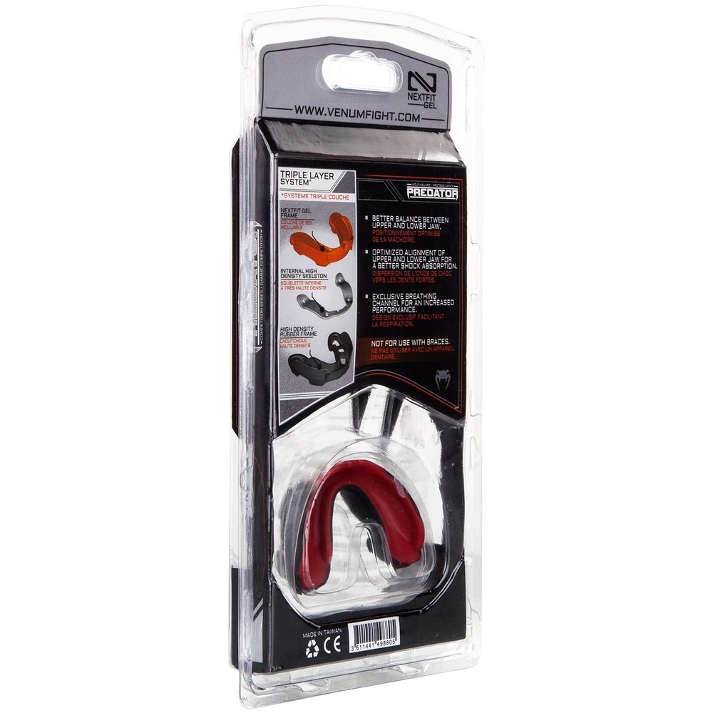 Venum Predator Mouthguard - Black/Red One Size,