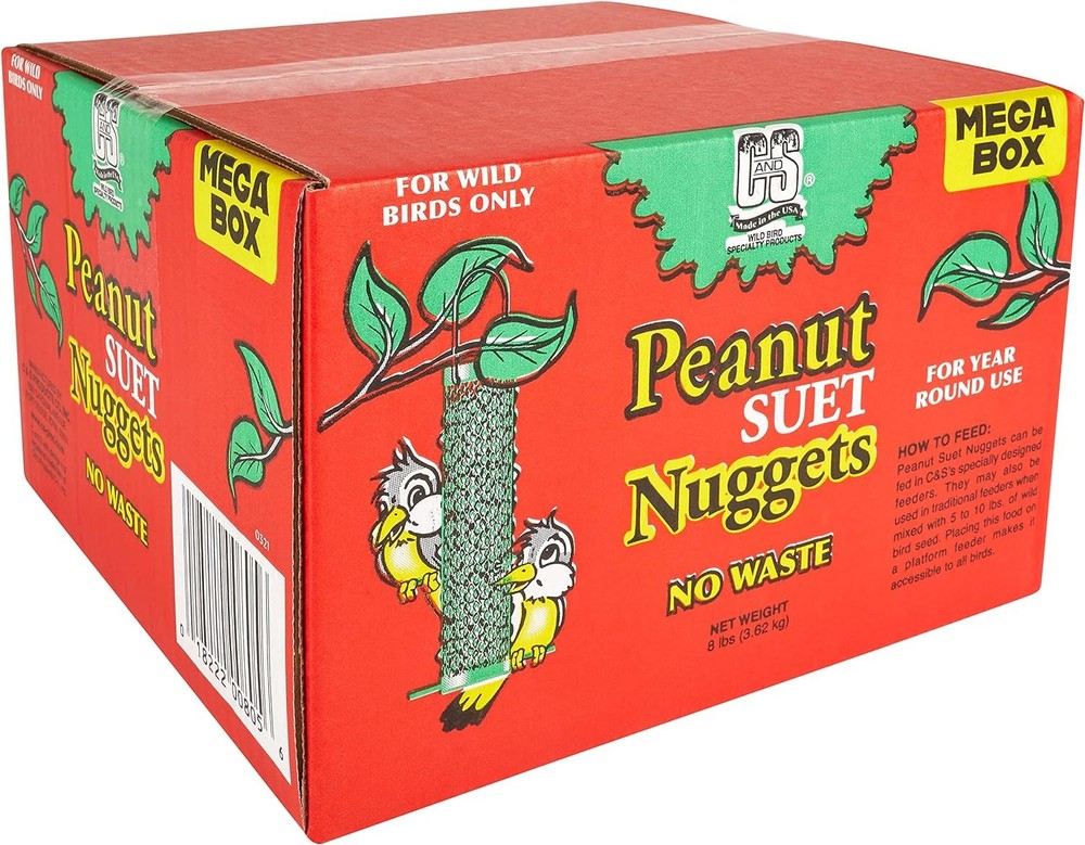 Wild Bird Peanut Suet Nuggets Mega Box 8 Pounds