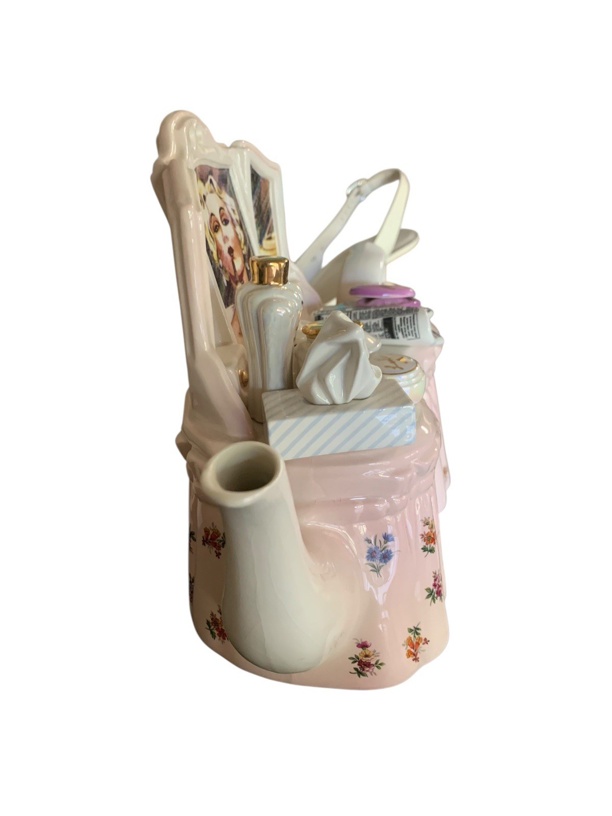 RARE Paul Cardew Ladies Dressing Table Vanity Glam Teapot Limited Edition Signed