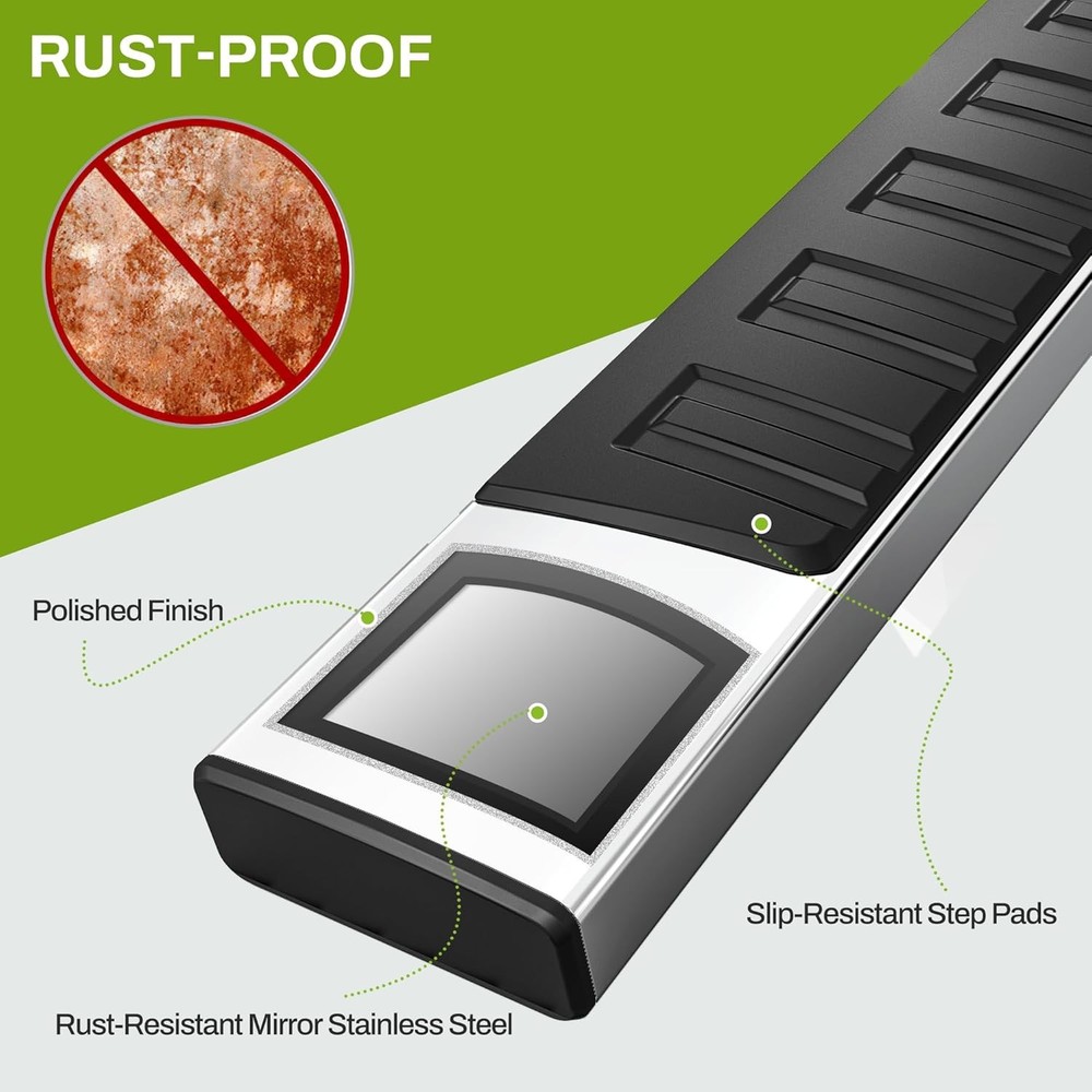 Dodge Ram 1500 Crew Cab Side Steps 2009-2018 Stainless