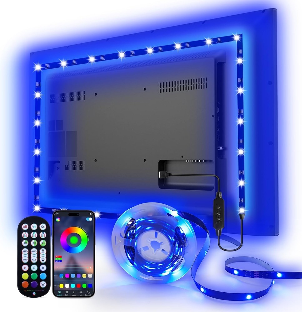 USB powered color changing TV backlights