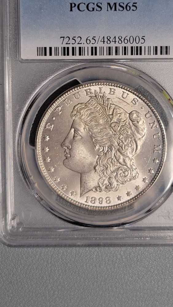 1898 P Morgan Silver Dollar PCGS MS-65