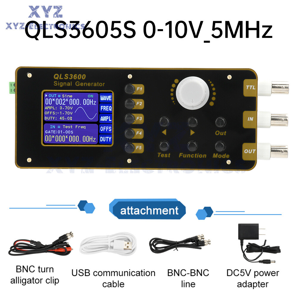 QLS3600S 2.4-in TFT Arbitrary Wave DDS Function Signal Generator/Frequency/Pulse