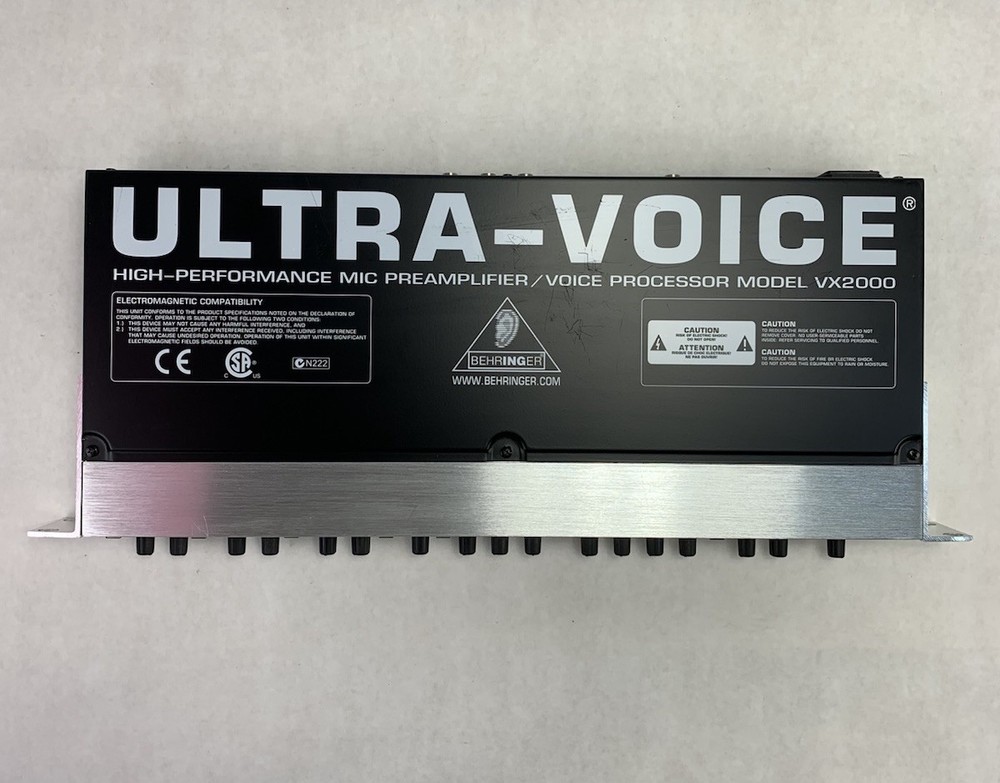 Behringer VX2000 High-Performance Mic Preamplifier / Voice Processor - For Parts