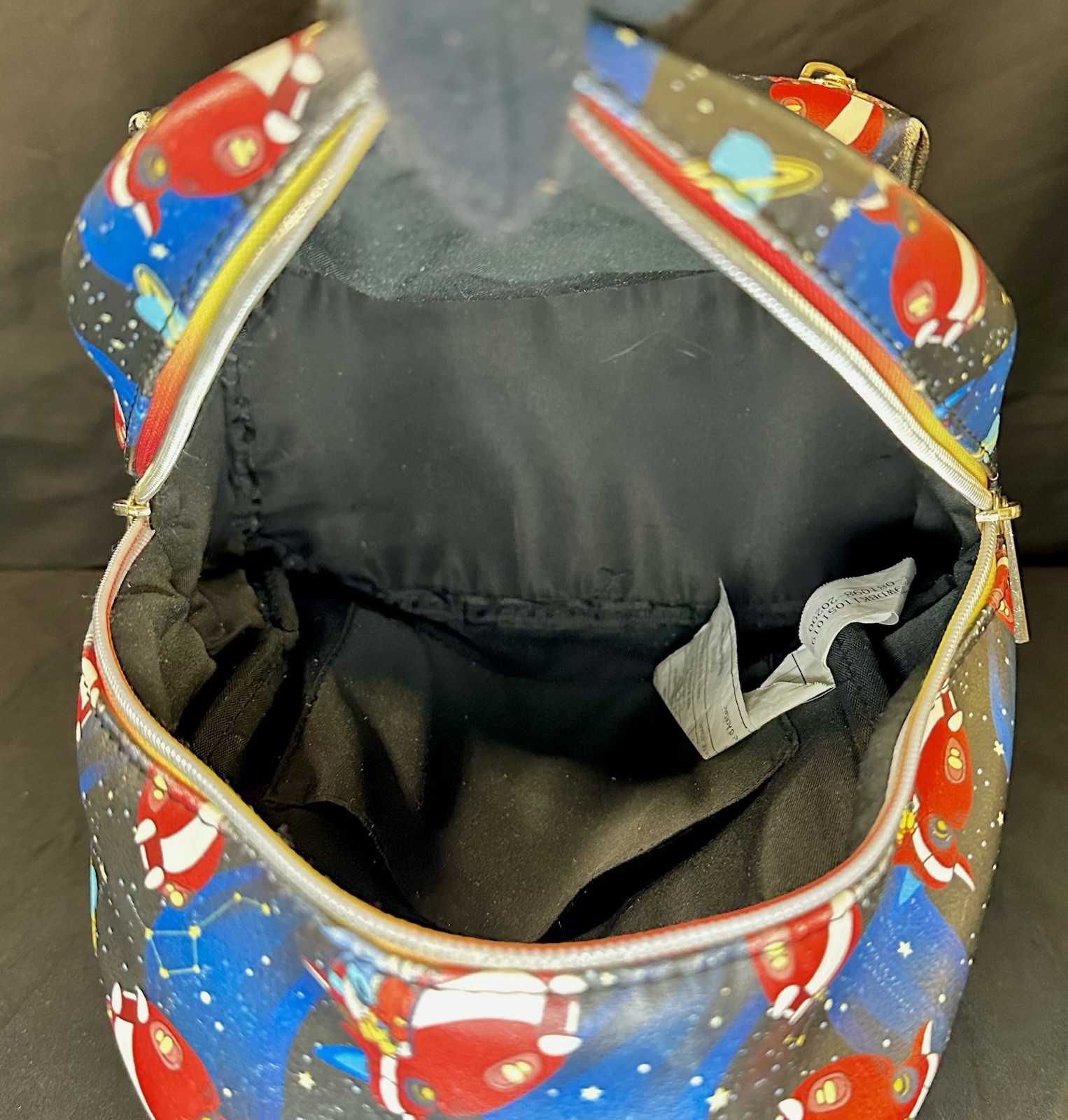 Loungefly Disney Lilo & Stitch Mini Backpack Stitch in Space All Over Print Blue