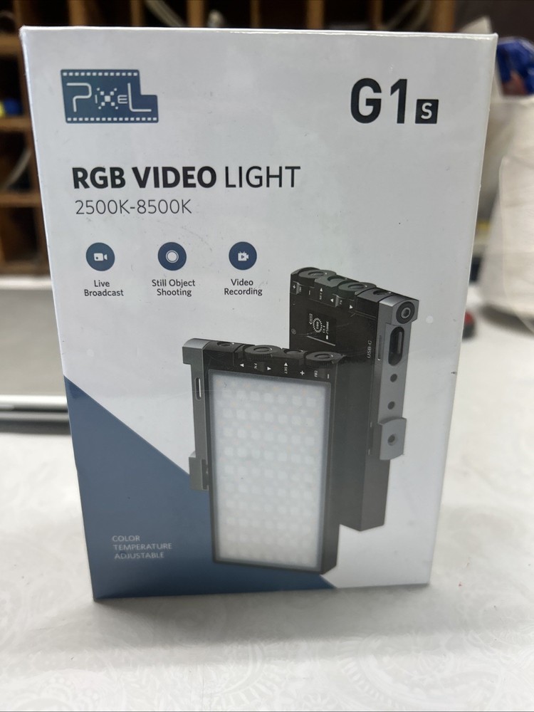 Pixel G1s RGB Video Light 2500k-8600k