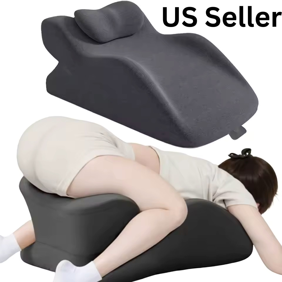 27° Memory Foam Wedge Pillow for Couples – Hip & Back Support
