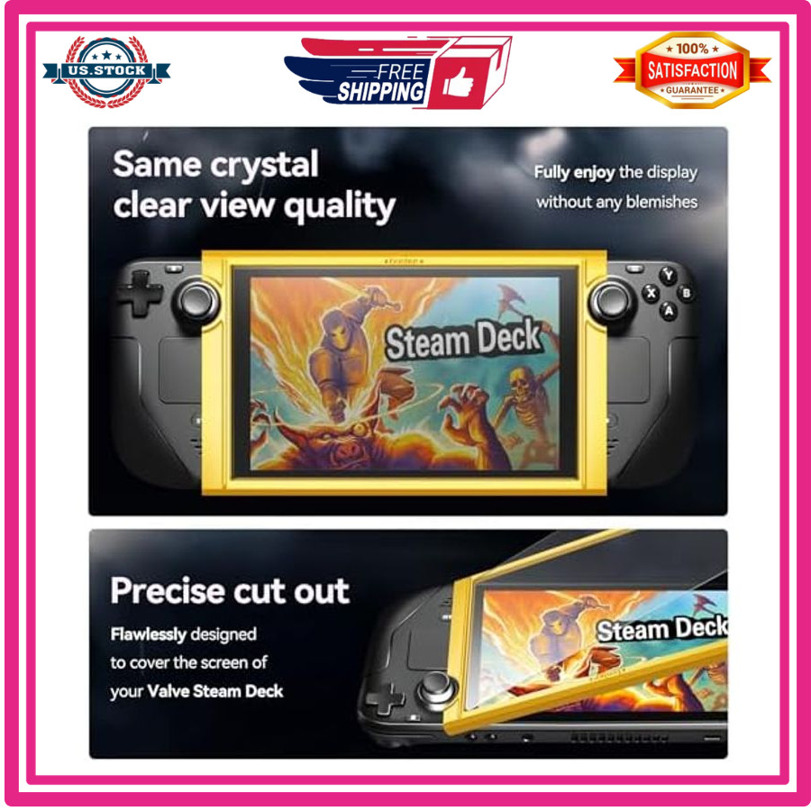 2-Pack Matte Screen Protector for Steam Deck 7.0/Steam Deck OLED 7.4 Mat