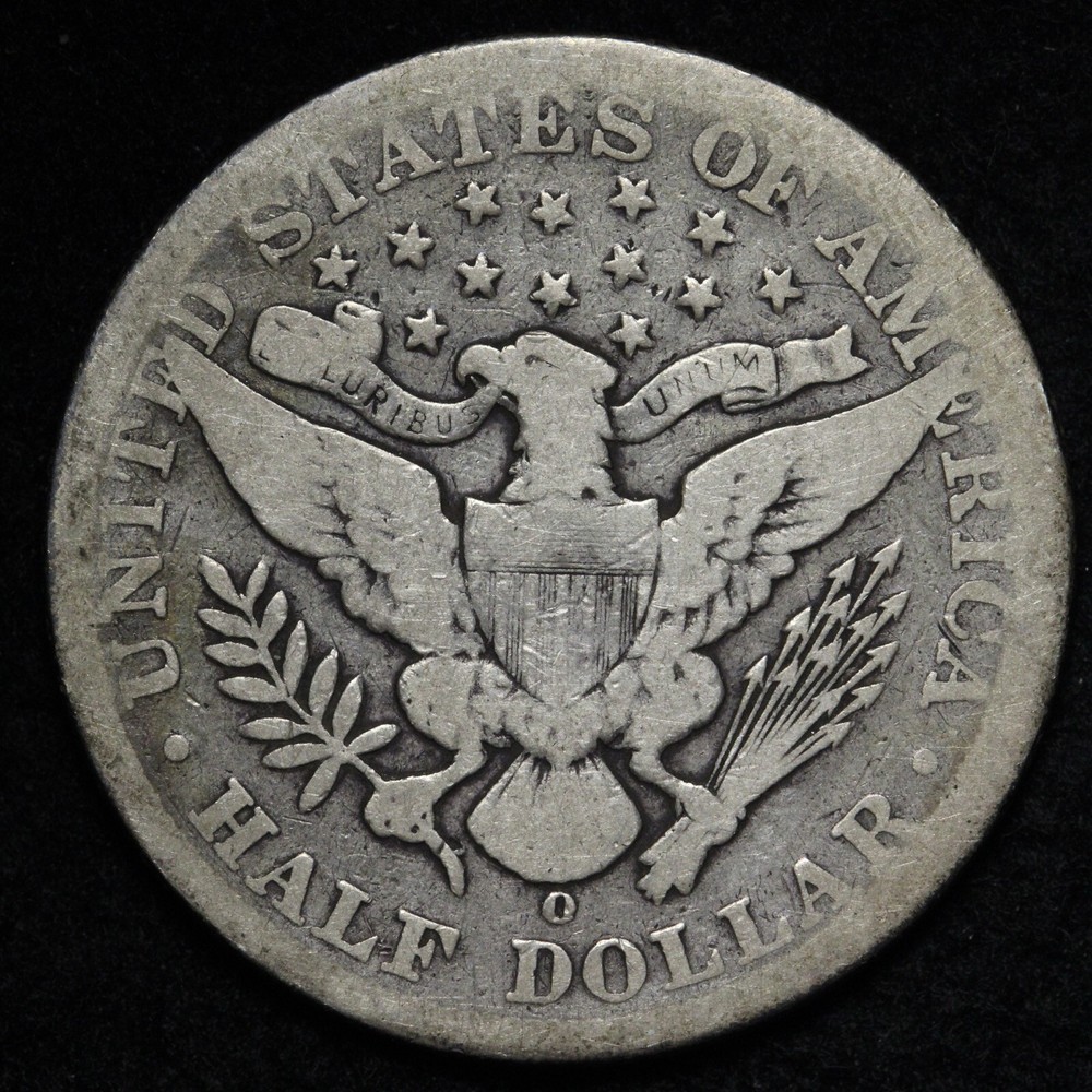 1897-O Barber Silver Half Dollar VG E335 SCFM
