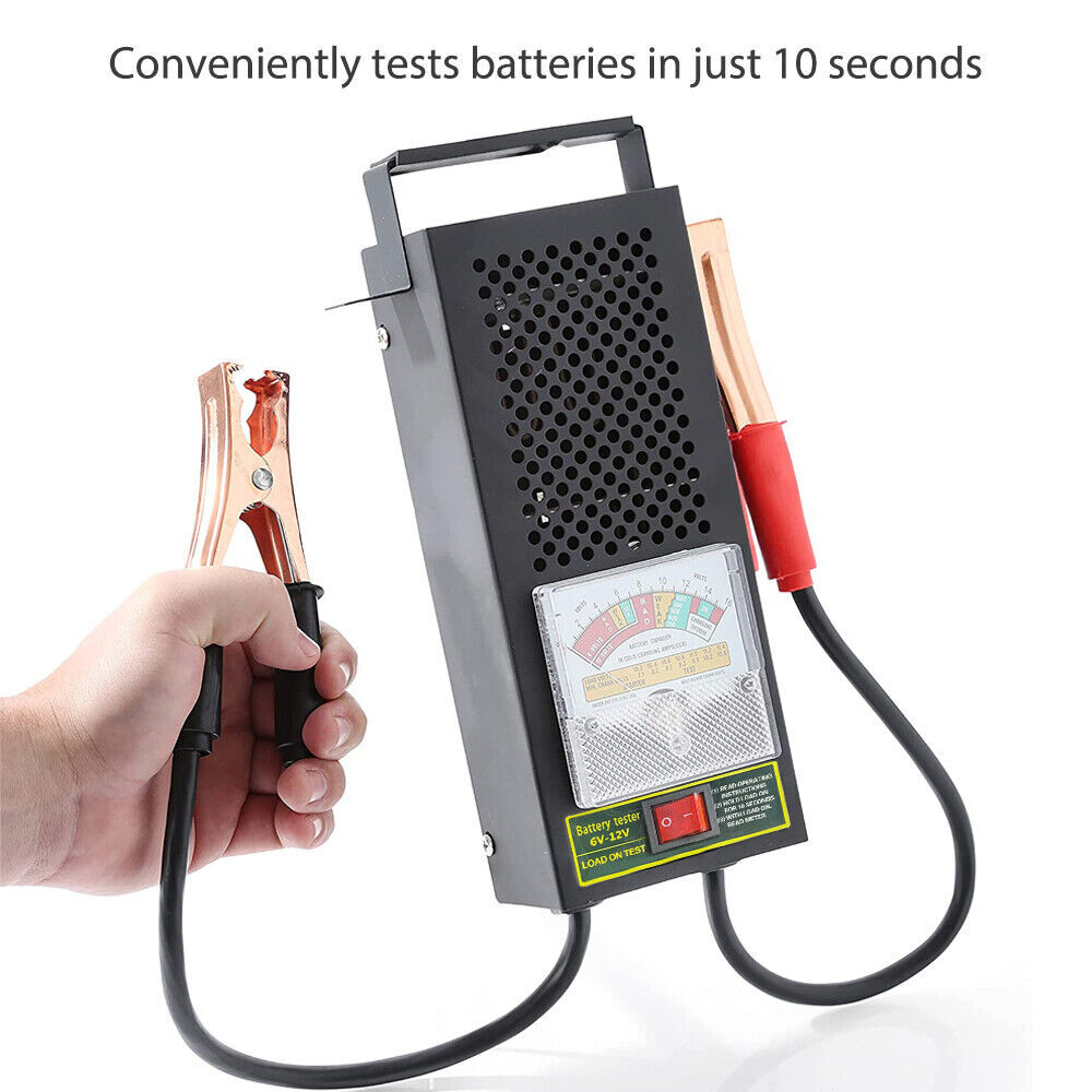 6-12V Car Battery Quick Test: 100Amp Battery Load Analyzer, 5 Sec Fast Test!