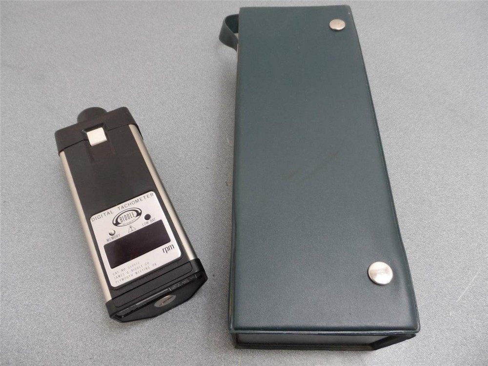 Biddle Instruments Cat. No. 359972 Digital Tachometer With Case