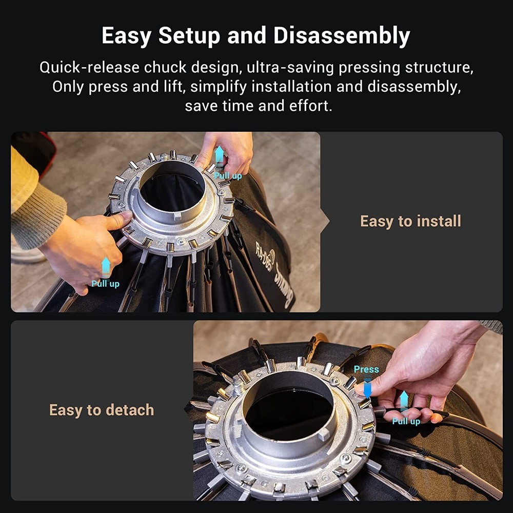 SmallRig RA-D85 Quick Release Parabolic Softbox (33.5inch/85cm) -3586