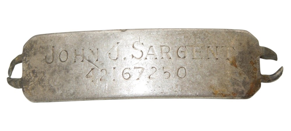 Original WWII US Army STERLING ID Bracelet 1st Cavalry Division Tokyo Sargent C5