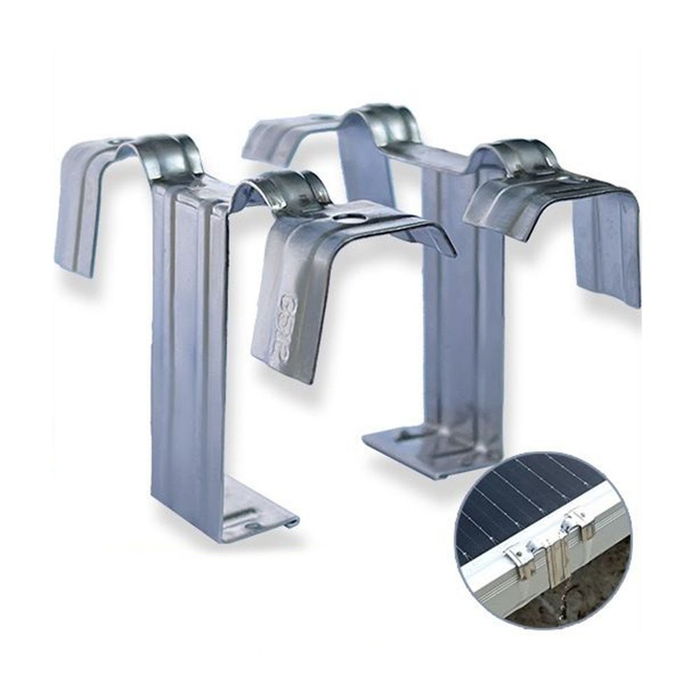 10Pcs Stainless Steel Clips for Easy Installation on Solar Panel Frames