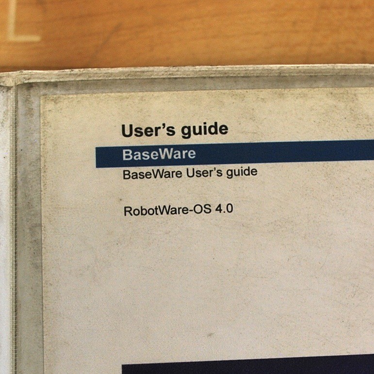 ABB 3HAC 7793-1 Revision C BaseWare User's Guide RobotWare OS4.0 - USED