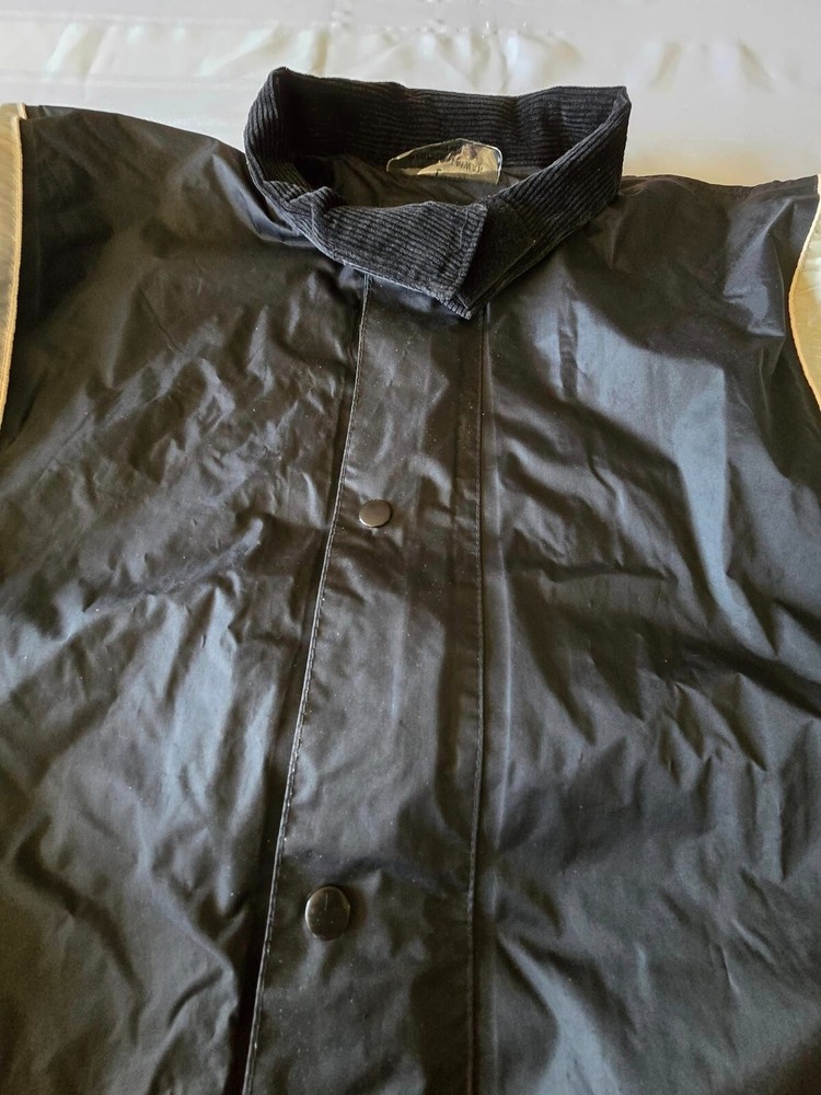 Size Large 2pc Harley Davidson Black Rain Suit