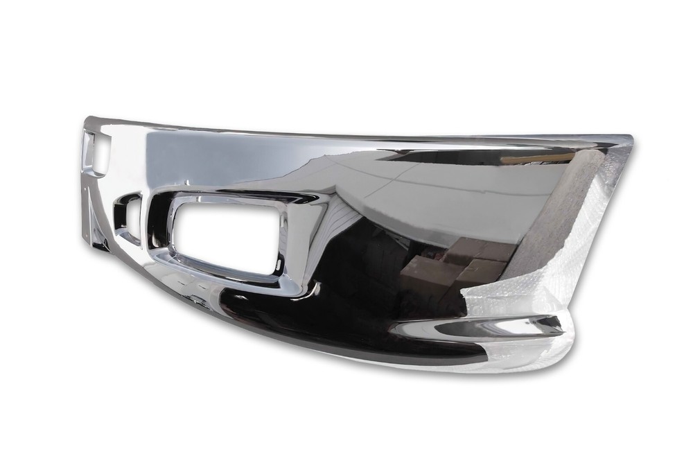 Chrome Bumper Extension Corner Left (Driver Side) + Bracket Kenworth T660
