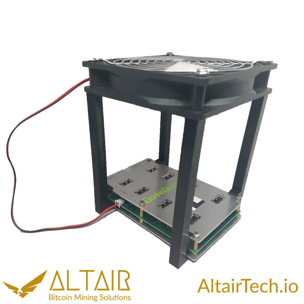 AltairTech.io IglooHat- GekkoScience Base Hub active cooler
