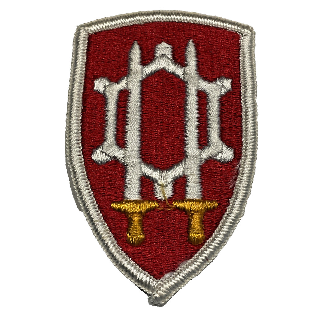 VIETNAM ERA  PATCH U.S. ARMY ENGINEERS COMMAND VIETNAM COLOR MERROW PATCH
