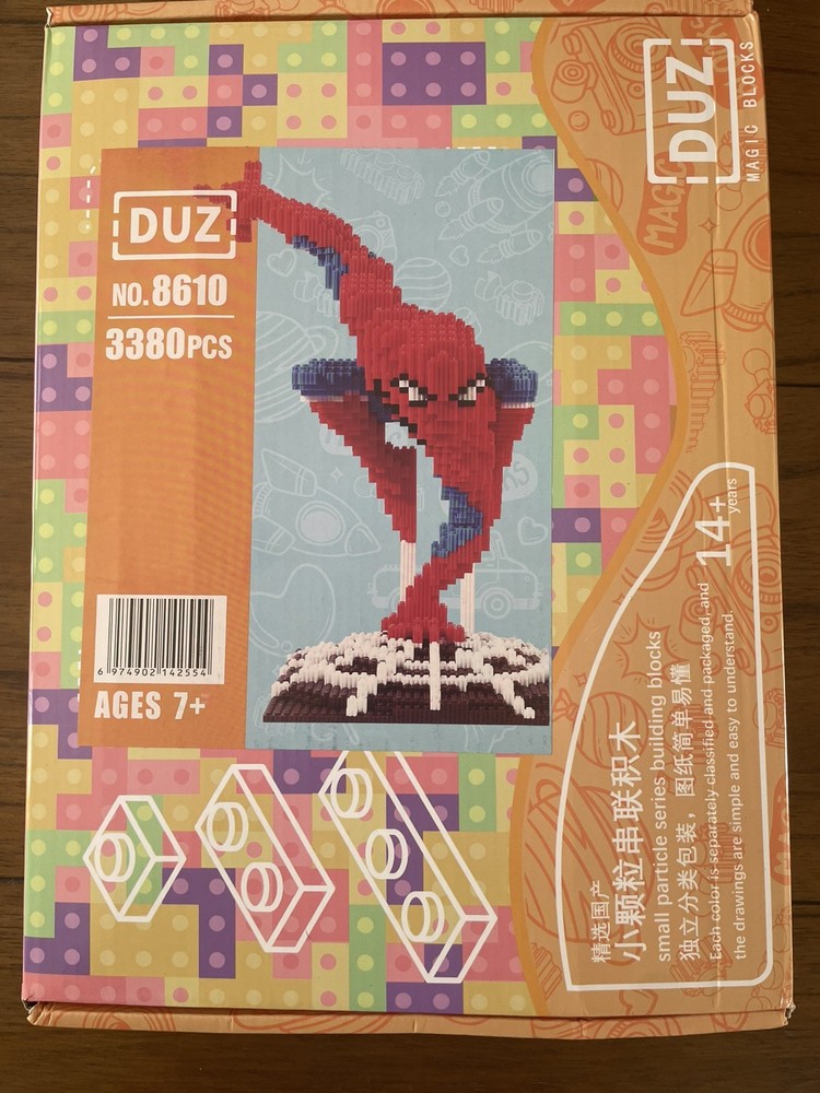 3380 Pcs Spider Man Magic Blocks Set Mini Building Blocks Challenging Game Gift