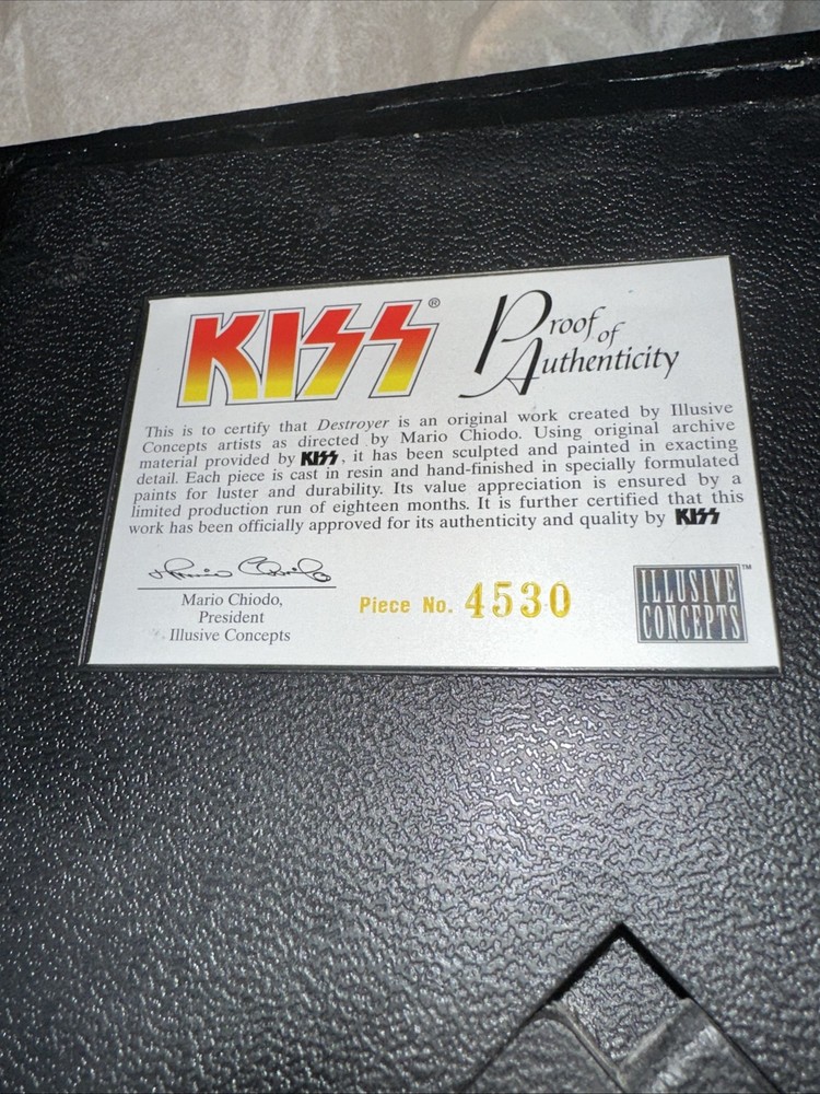 KISS Destroyer Dimensionalized Collectible Sculpture, Illusive Concepts, 1998
