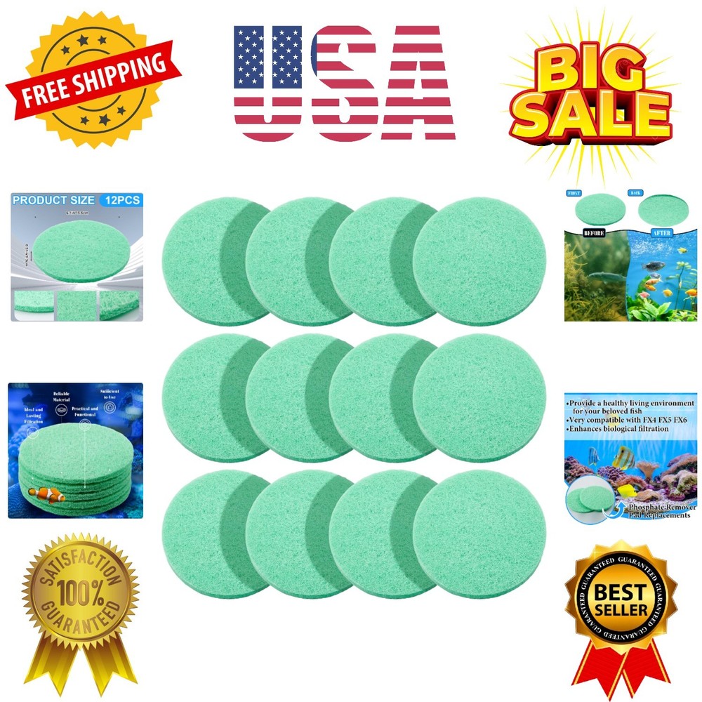 12 Pack Phosphate Remover Pad Compatible with Fx4/ Fx5/ Fx6 Phosphate Remover...