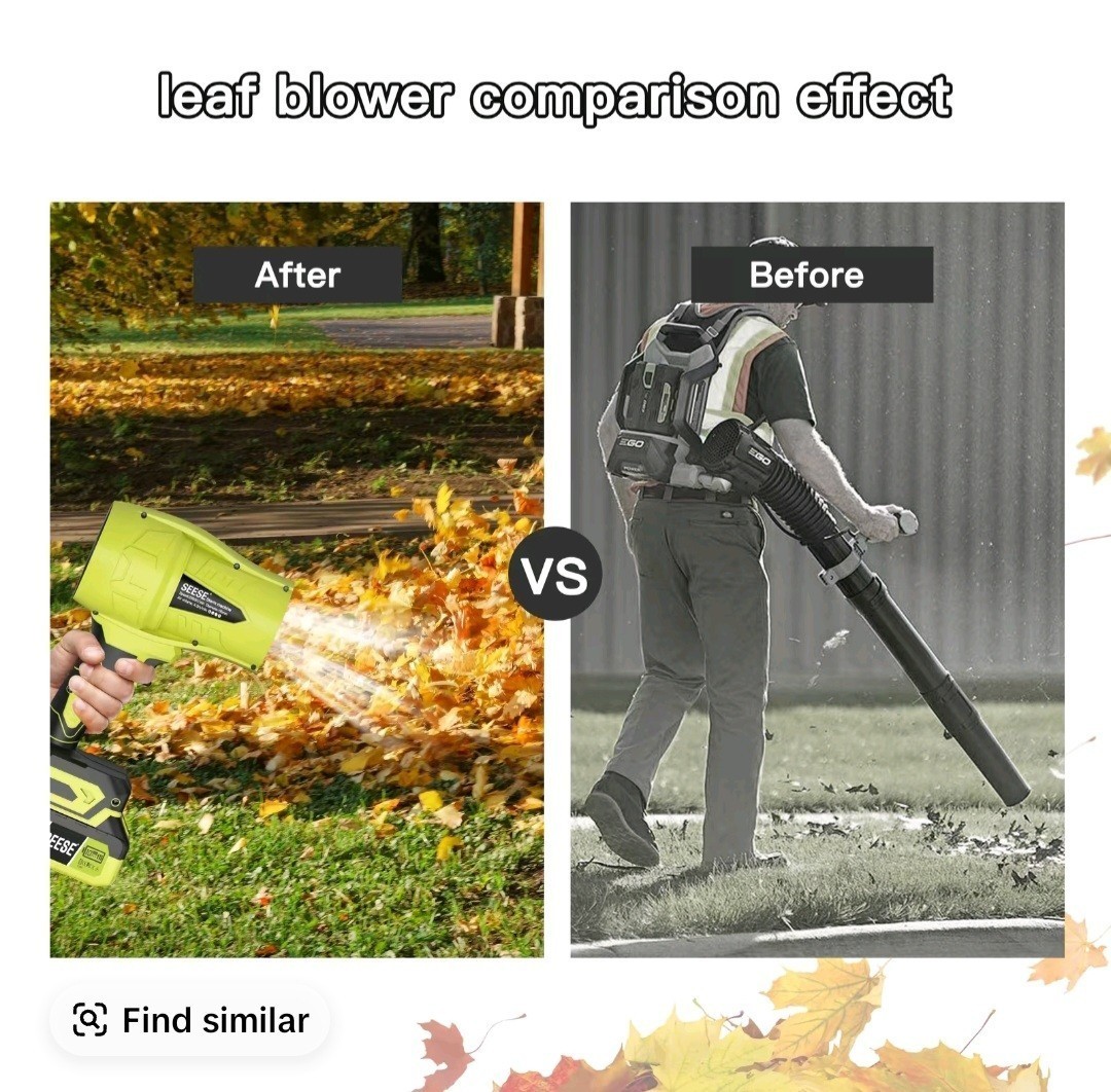 180000RPM Portable Turbo Fan Dust Cleaner Blower Leaf Blower Cordless Handheld