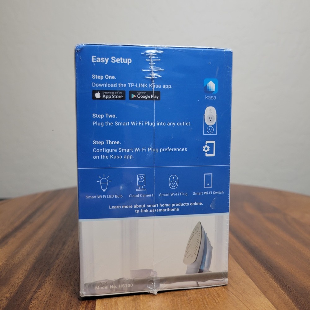 TP-Link HS100 Smart Wi-Fi Plug, 1 Pack White Sealed ~ Remote Access Control