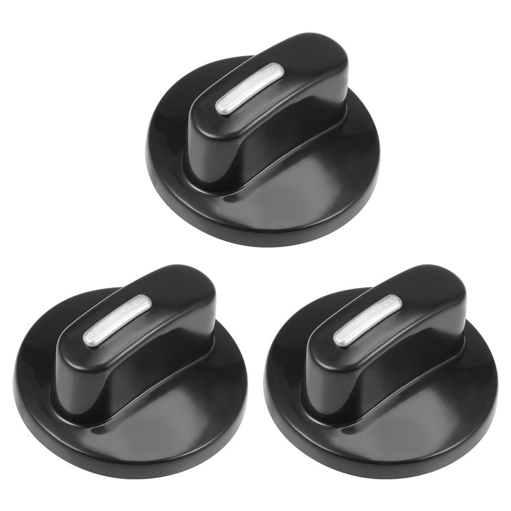 3Pcs Timer Knobs Range Replacement Knobs Time Control Knob Round Half Shaft
