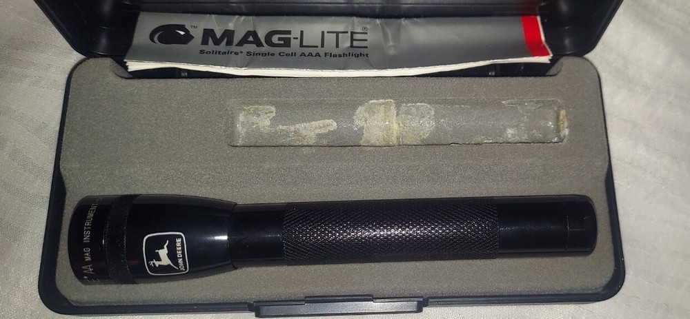 John Deere Mini Maglite With Case And Manual