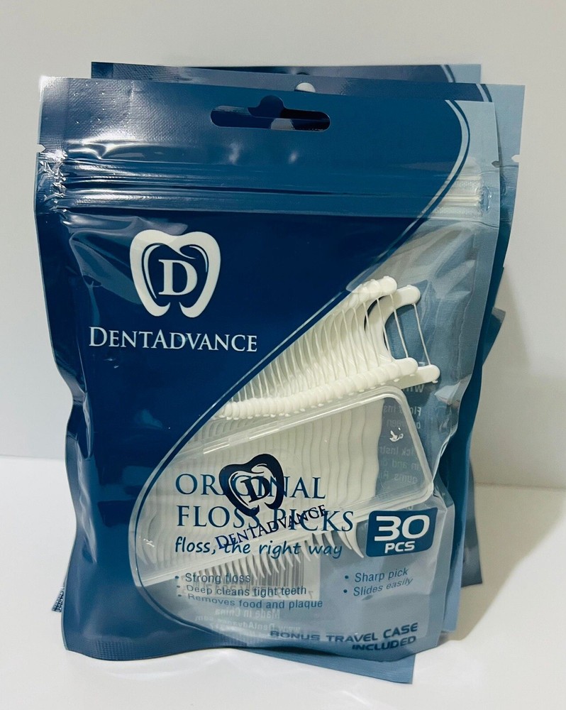 DentAdvance Original Dental Floss Picks - 30 PCs ✅6 Pack