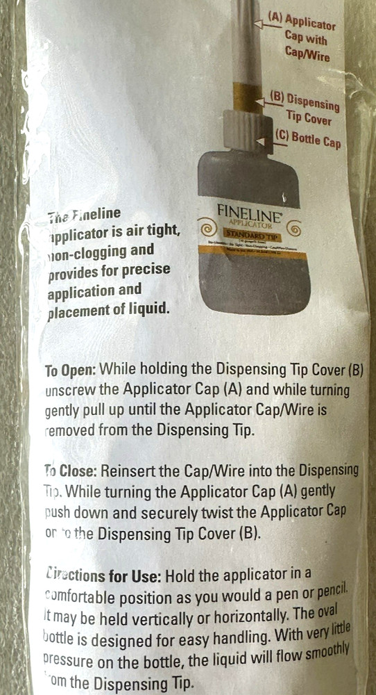Fineline 18 Gauge Applicators & Bottles - Empty 2/Pkg-1.25oz