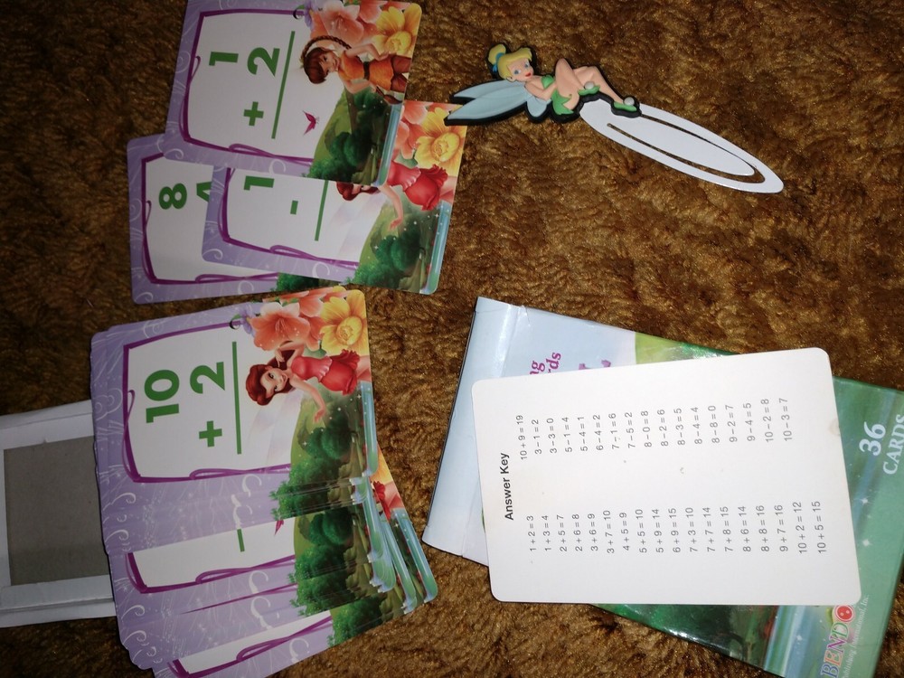 Tinkerbell Mystical Math Learning card Game and bookmark