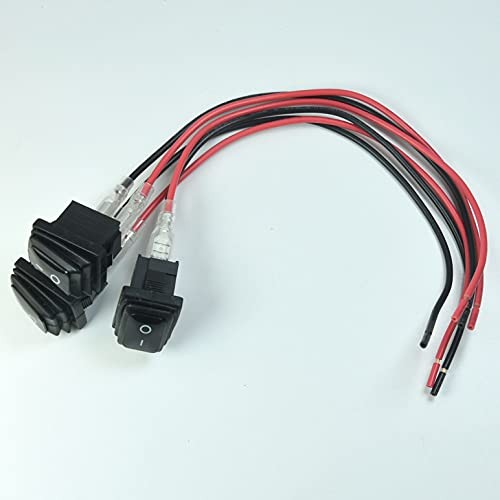 3Pcs Waterproof Rocker Toggle Switch,2 pin mini ON-Off Rocker Switch waterproof