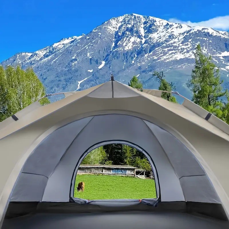3-4 Person Automatic Camping Tent Hiking Instant Canopy Pop Up Tents Waterproof
