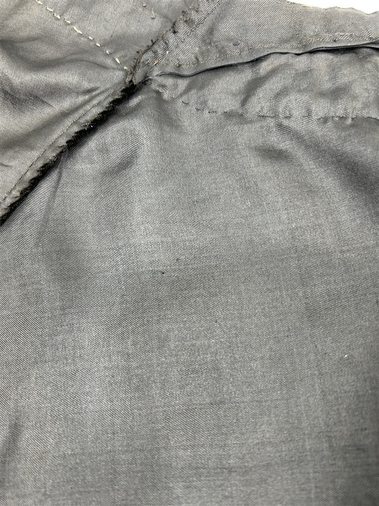 antique shawl cape bombazine black one size handmade Civil War Era real 1850