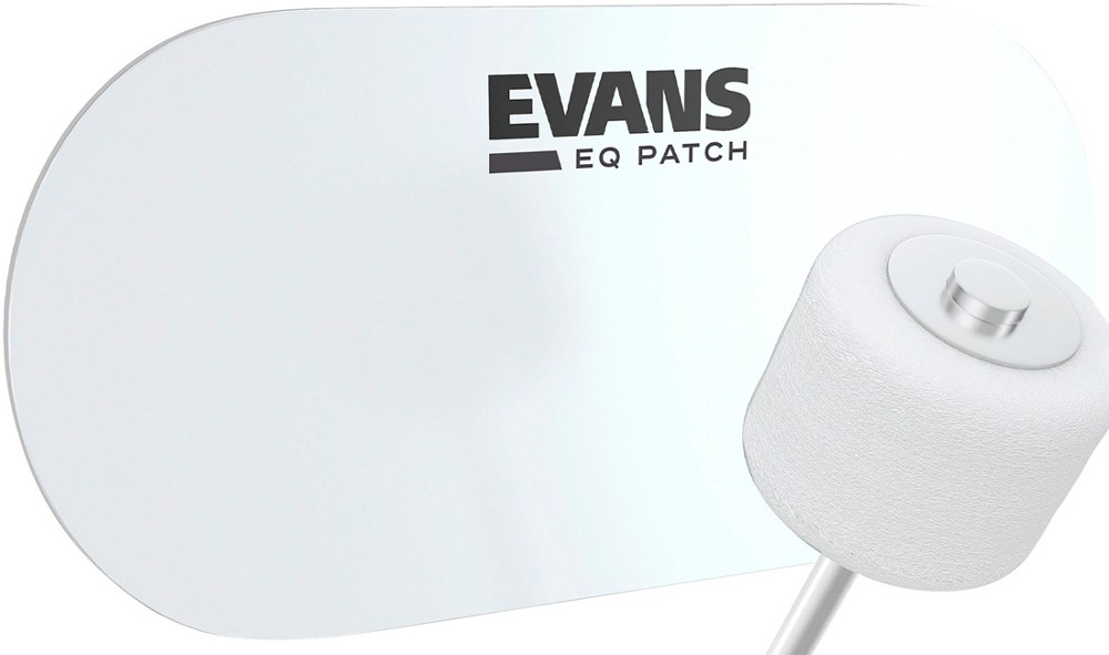 Evans EQ Double Bass Drum Patch Clear