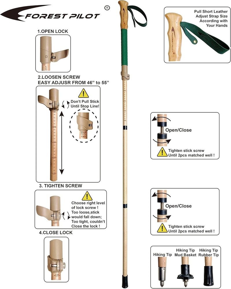 Trekking Pole with Robust Construction and Enhanced Side Impact Resistance