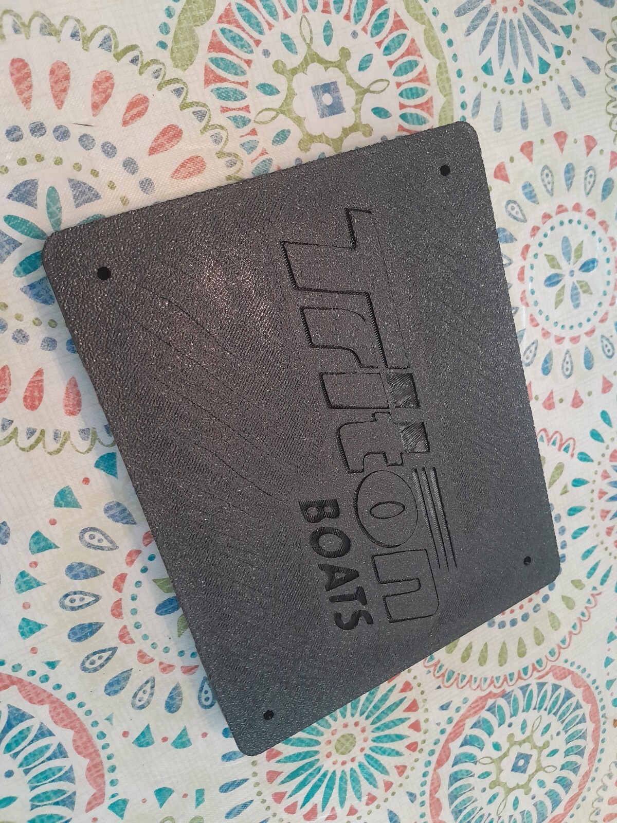 Triton TR19 Dash Blank Insert front 6.75” X 5.5”Bass Boat Triton Depth Finder