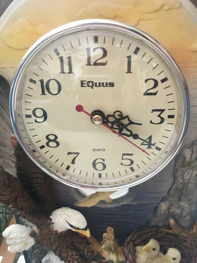 Equus Eagle's Nest Art Sculpture Pendulum Clock